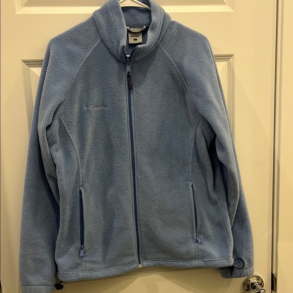 Columbia Women’s Light Blue Fleece Zippered Jacket